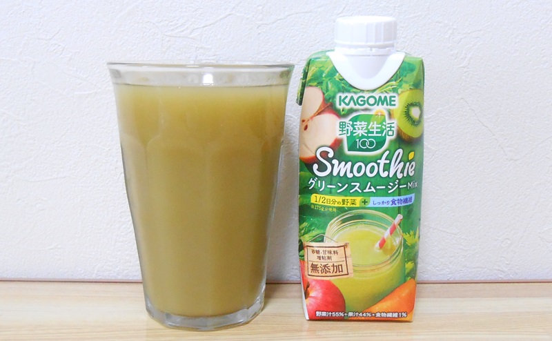 【カゴメ】野菜生活100 Smoothie グリーンスムージーMixの評価