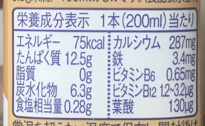 【ザバス】ミルクプロテイン ミルクティー風味の栄養成分